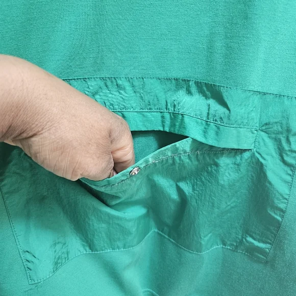 NWT Happily Grey 1/4 Zip Pullover Top Athleisure Comfy Set Green Size XL - Picture 10 of 12